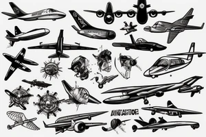aviation tattoo idea
