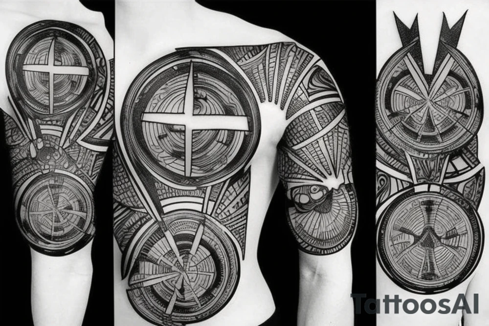The life cycle and the sci-fi world tattoo idea
