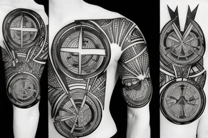 The life cycle and the sci-fi world tattoo idea
