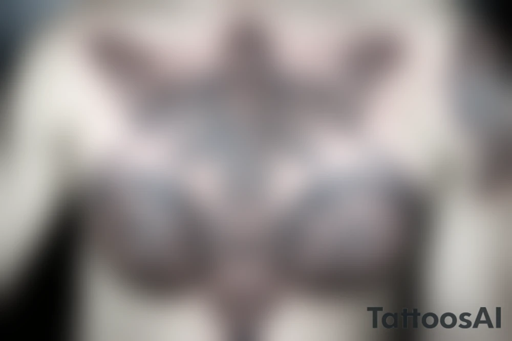 Chest tattoo, laurels tattoo idea
