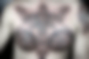 Chest tattoo, laurels tattoo idea