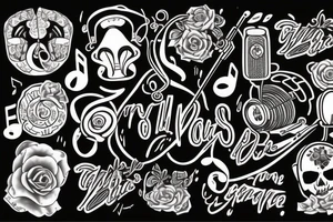 Music, include Zoe jane tattoo idea