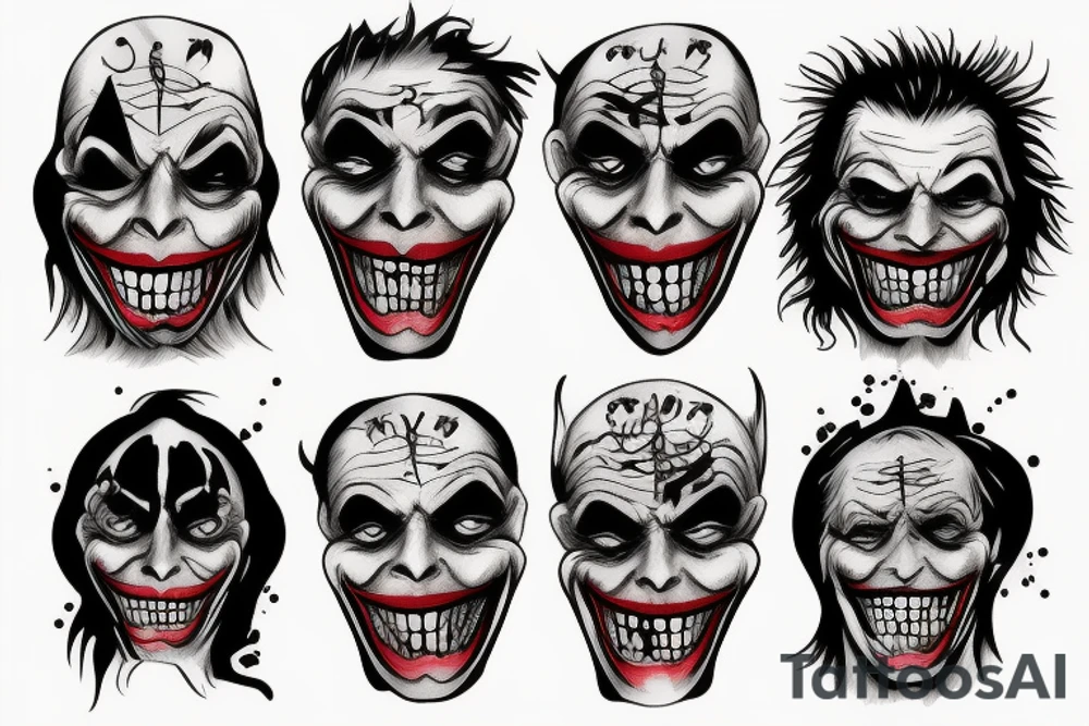 Joker, time ,death tattoo idea