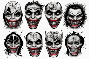 Joker, time ,death tattoo idea