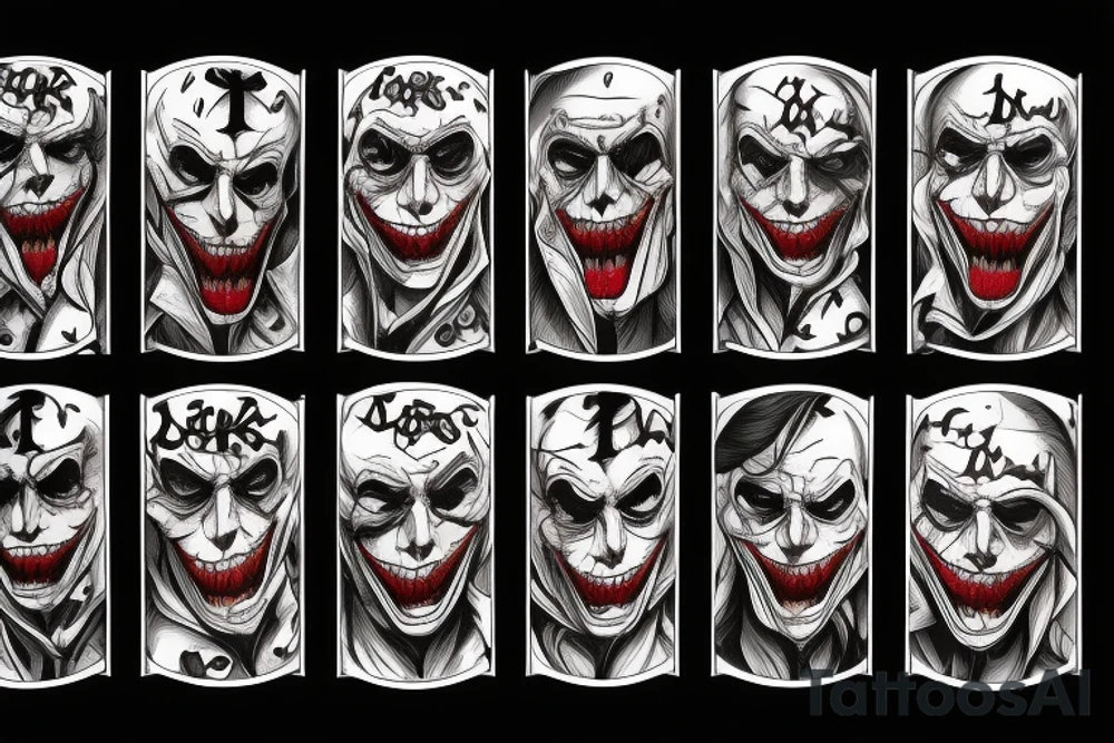 Joker, time ,death tattoo idea