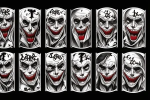 Joker, time ,death tattoo idea