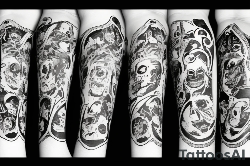 Joker, time ,death tattoo idea