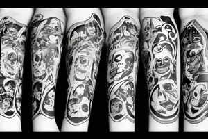 Joker, time ,death tattoo idea