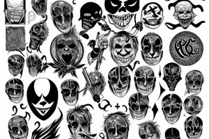 Joker, time ,death tattoo idea