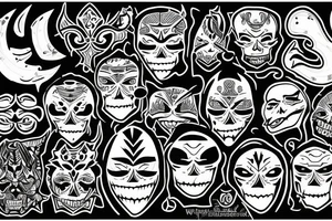 Joker, time ,death tattoo idea