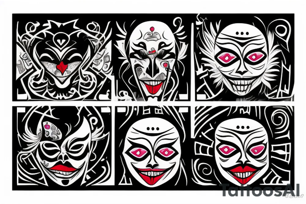 Joker, time ,death tattoo idea