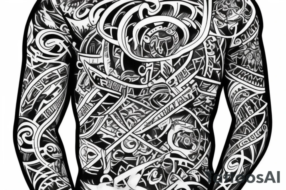 digital marketing long sleeve tattoo idea