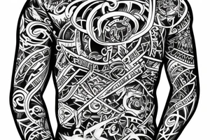 digital marketing long sleeve tattoo idea