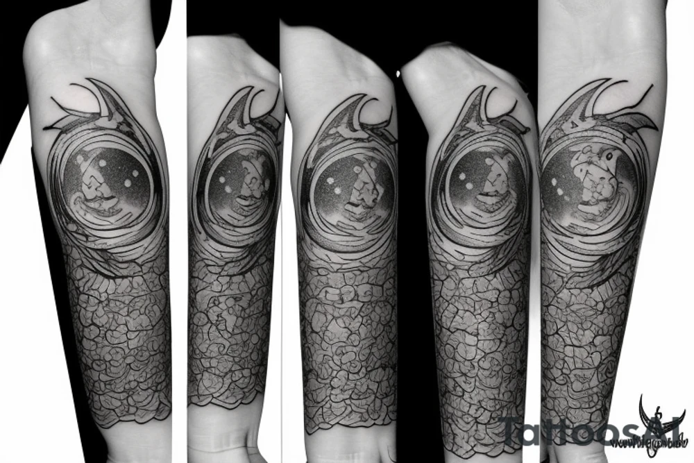 fox with three tails constellations cosmos Moon tattoo idea fox with three tails constellations cosmos Moon tattoo idea