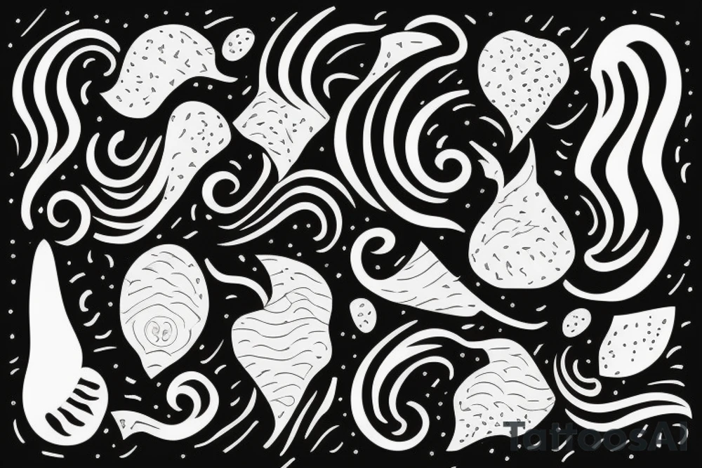 wave with M tattoo idea