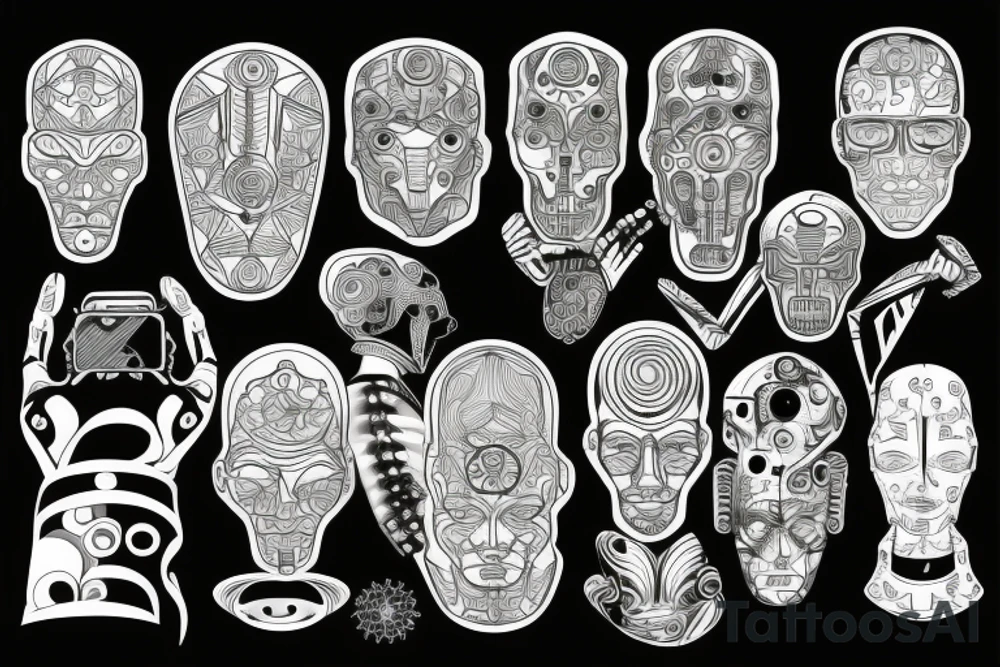 Artificial intelligence tattoo idea