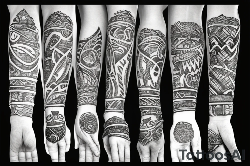 Tribal armband with alligator tattoo idea