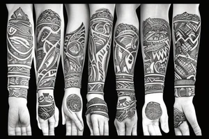 Tribal armband with alligator tattoo idea