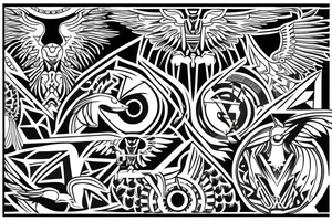 aztec phoenix tattoo idea