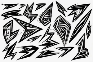 lightning strike tattoo idea