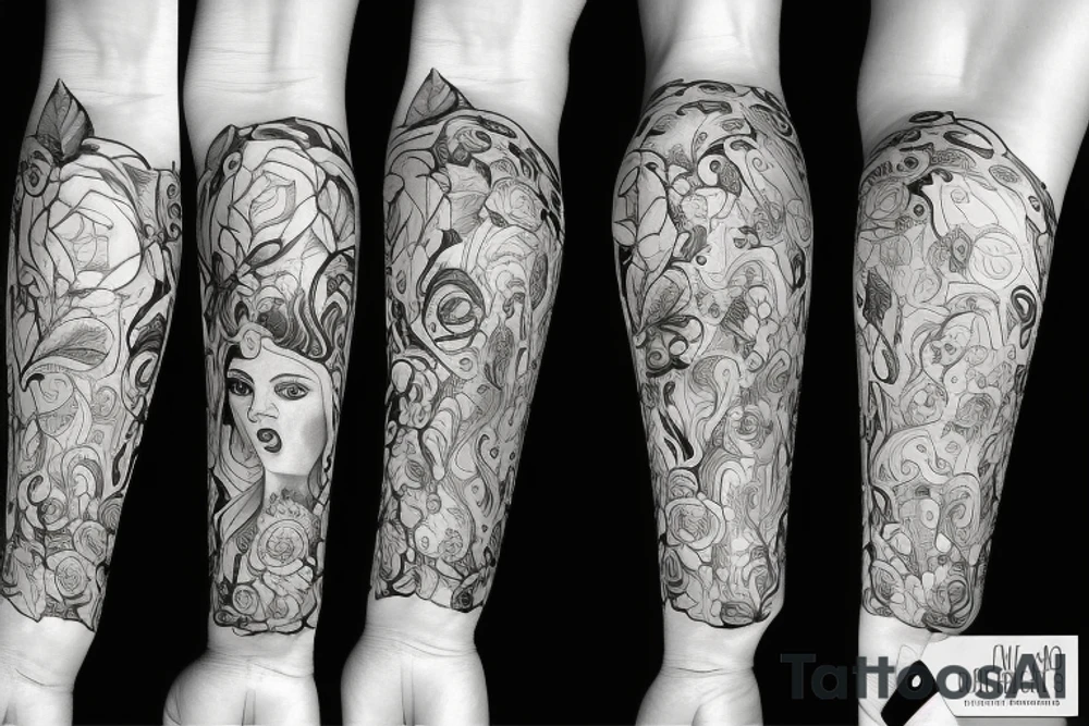 A Vase that is losing water tattoo idea