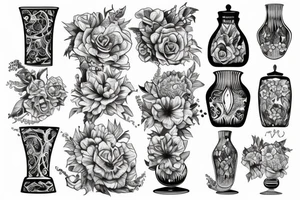 A Vase that is losing water tattoo idea