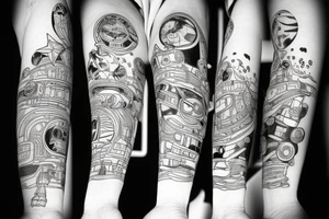 astronaut tattoo idea