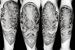above the knee tattoo idea