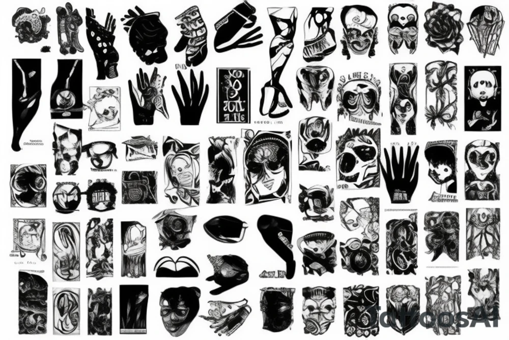 above the knee tattoo idea