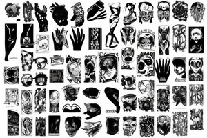 above the knee tattoo idea