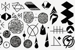 Fine line, minimalist, for men, earth, elements tattoo idea