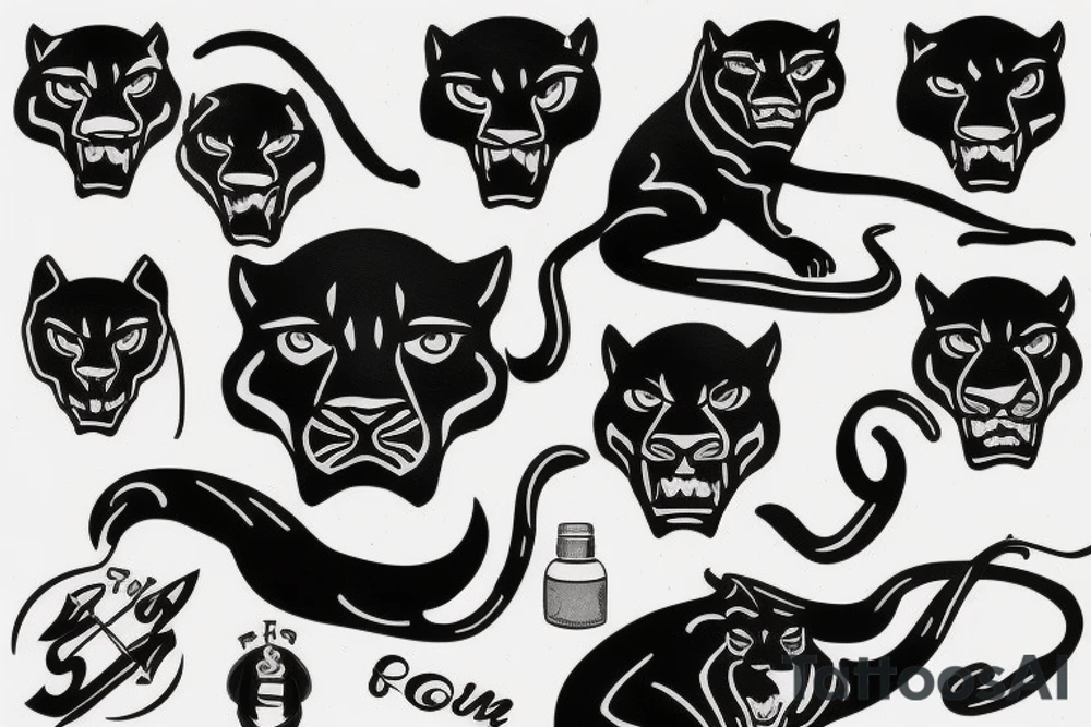 Panther tattoo idea