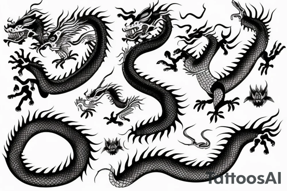 chinese dragon tattoo idea