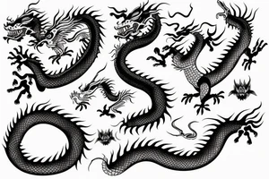 chinese dragon tattoo idea