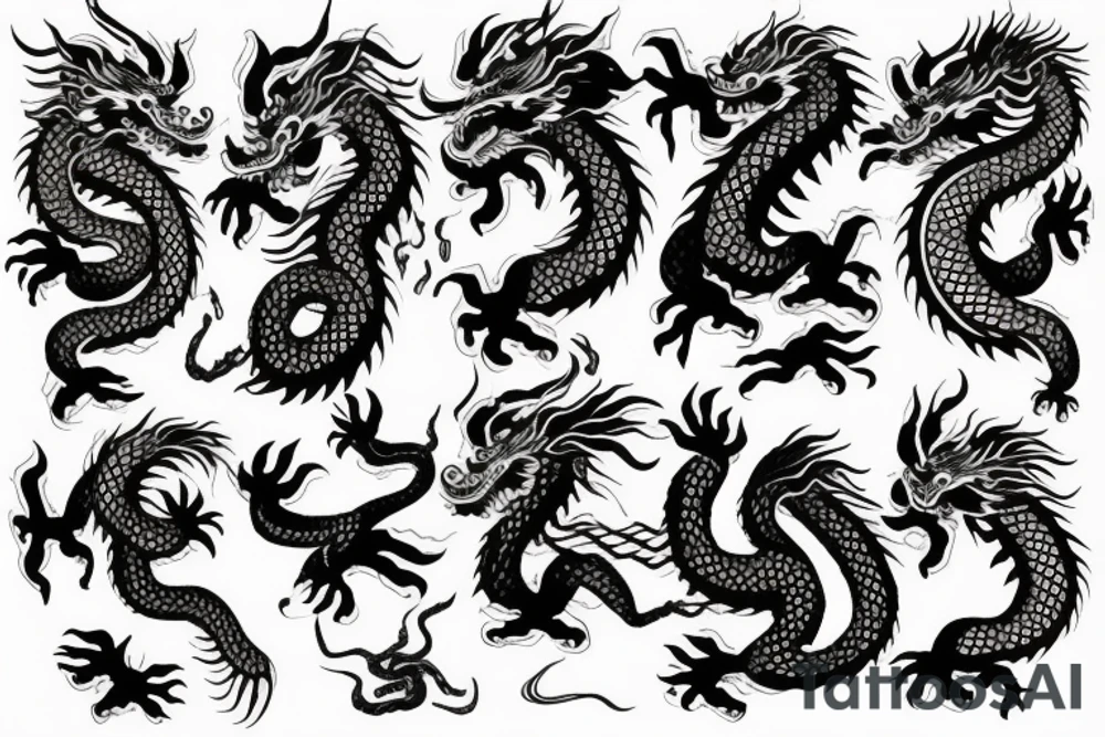 chinese dragon tattoo idea