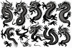 chinese dragon tattoo idea