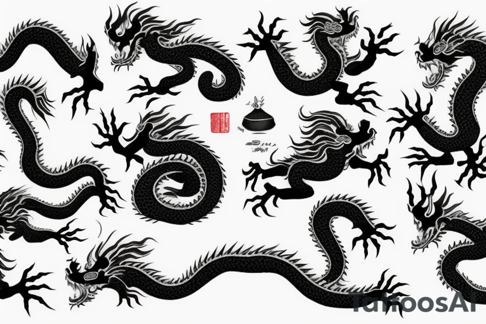 chinese dragon tattoo idea