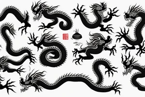 chinese dragon tattoo idea