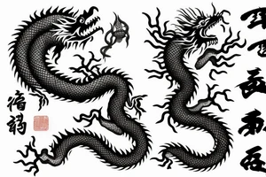 chinese dragon tattoo idea