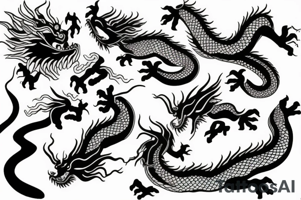 chinese dragon tattoo idea