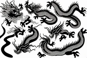 chinese dragon tattoo idea
