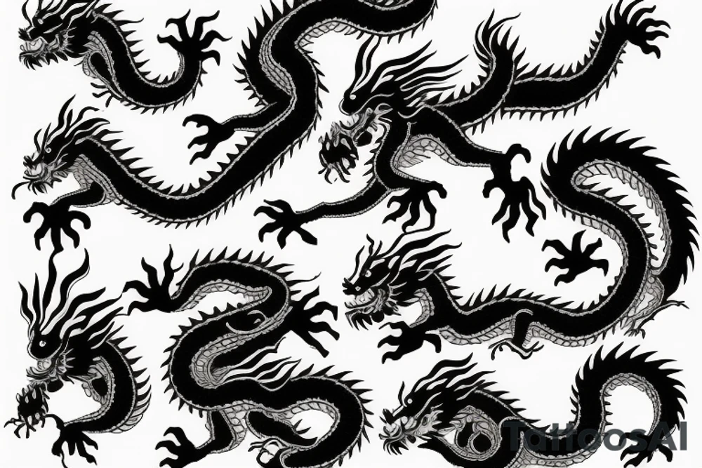 chinese dragon tattoo idea