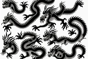 chinese dragon tattoo idea