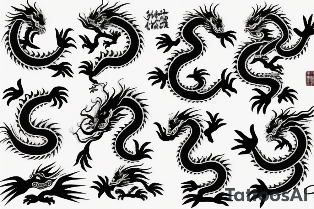 chinese dragon tattoo idea
