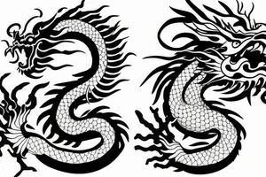 chinese dragon tattoo idea