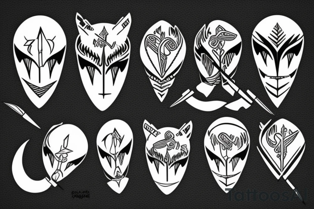 crosss arrows tattoo idea