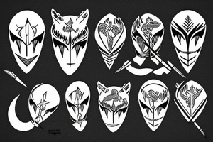crosss arrows tattoo idea