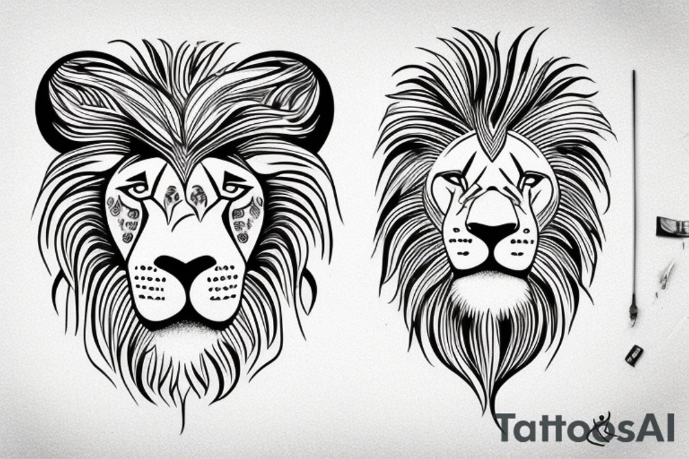 Lion tattoo idea