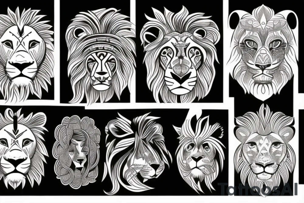 Lion tattoo idea