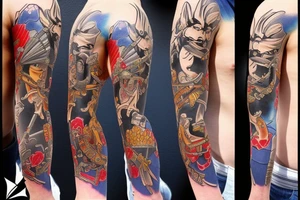Hurt Samurai not accepting defeat tattoo idea